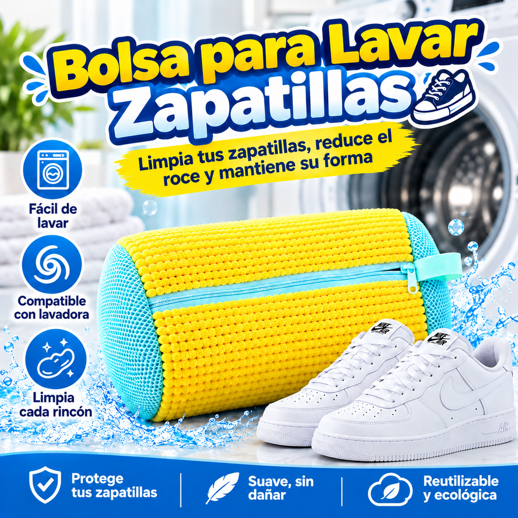 ZapasClean™ - Bolsa de Lavado Protectora para Zapatillas